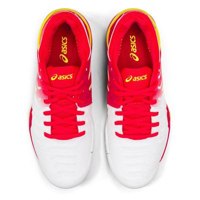 Asics Womens GEL-Resolution 7 Tennis Shoes - White/Laser Pink - main image