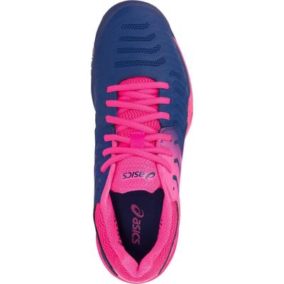 Asics Womens GEL-Resolution 7 Tennis Shoes - Blue Print/Pink - main image