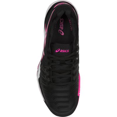 Asics Womens GEL-Resolution 7 Tennis Shoes - Black/Silver/Hot Pink - main image