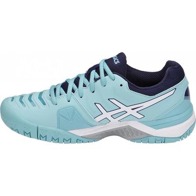 Asics Womens GEL-Challenger 11 Tennis Shoes - Porcelain Blue/White