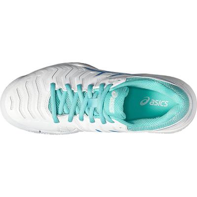 Asics Womens GEL-Challenger 11 Tennis Shoes - White/Blue - main image