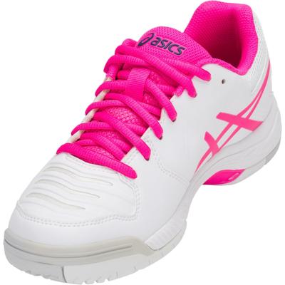 Asics Womens GEL-Game 6 Tennis Shoes - White/Pink Glow - main image