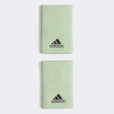 Adidas Tennis Large Wristbands - Glow Green - main image