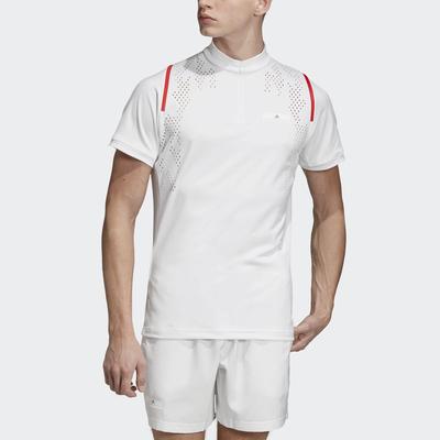 Adidas Mens Stella McCartney Court Zip Tee - White - main image