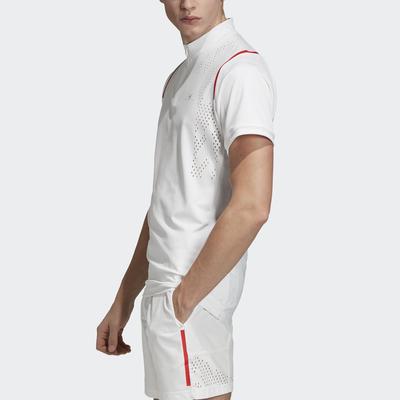Adidas Mens Stella McCartney Court Zip Tee - White - main image