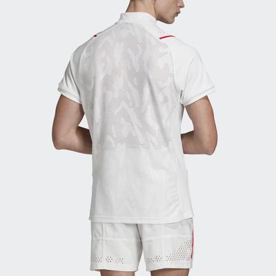 Adidas Mens Stella McCartney Court Zip Tee - White - main image