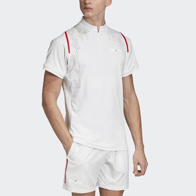 Adidas Mens Stella McCartney Court Zip Tee - White - main image