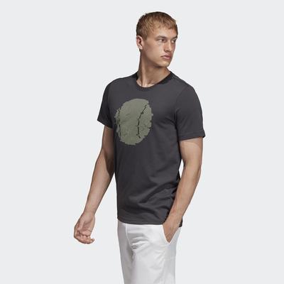 Adidas Mens Flushing Tee - Carbon - main image