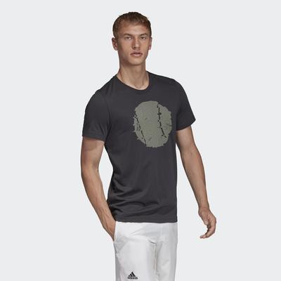 Adidas Mens Flushing Tee - Carbon - main image