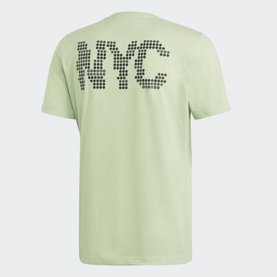 Adidas Mens New York Graphic Tee - Glow Green - main image
