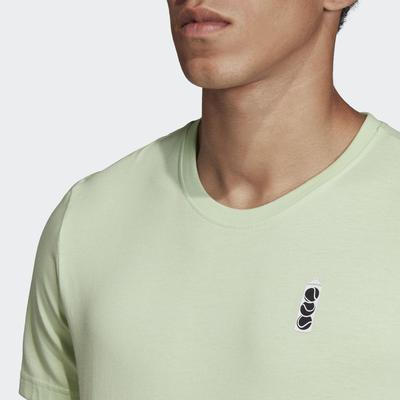 Adidas Mens New York Graphic Tee - Glow Green