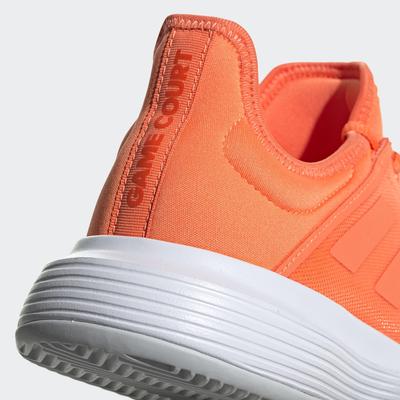 Adidas Womens GameCourt Tennis Shoes - Coral