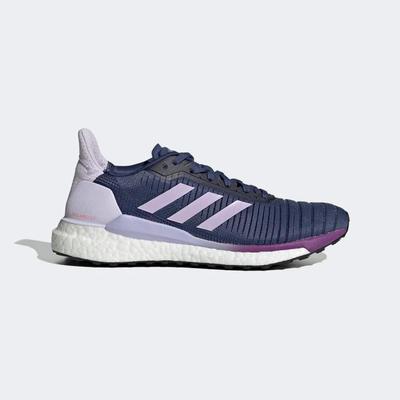 Adidas Womens Solar Glide 19 Running Shoes - Tech Indigo/Purple Tint