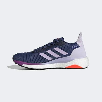 Adidas Womens Solar Glide 19 Running Shoes - Tech Indigo/Purple Tint