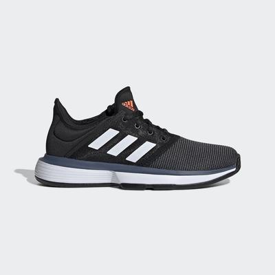 Adidas Kids SoleCourt XJ Tennis Shoes - Black - main image