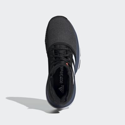 Adidas Kids SoleCourt XJ Tennis Shoes - Black - main image