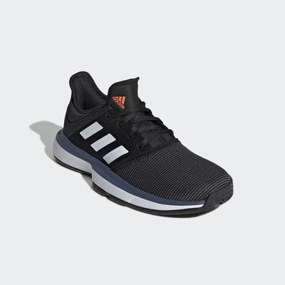 Adidas Kids SoleCourt XJ Tennis Shoes - Black - main image