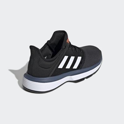 Adidas Kids SoleCourt XJ Tennis Shoes - Black - main image