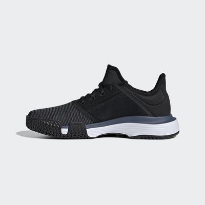 Adidas Kids SoleCourt XJ Tennis Shoes - Black - main image