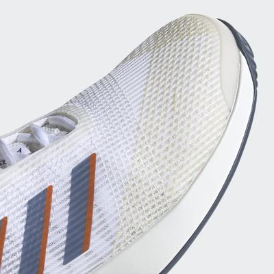 Adidas Mens Adizero Ubersonic 3 Tennis Shoes - White/Light Solid Grey - main image