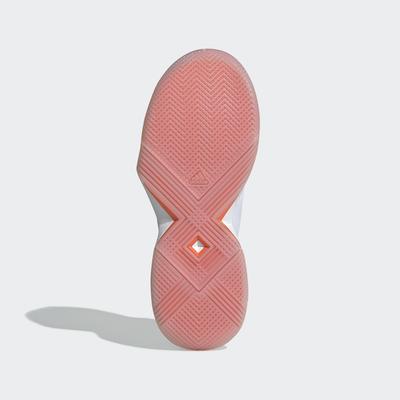 Adidas Womens Adizero Ubersonic 3 Tennis Shoes - White/True Orange - main image