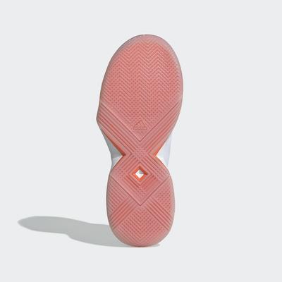 Adidas Womens Adizero Ubersonic 3 Tennis Shoes - White/True Orange