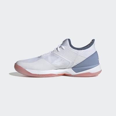 Adidas Womens Adizero Ubersonic 3 Tennis Shoes - White/True Orange - main image