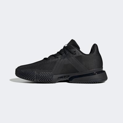 Adidas Mens SoleMatch Bounce Tennis Shoes - Black - main image