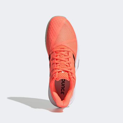 Adidas Mens CourtJam Bounce Tennis Shoes - Orange - main image