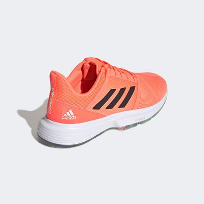 Adidas Mens CourtJam Bounce Tennis Shoes - Orange - main image