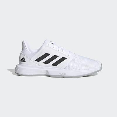 Adidas Mens CourtJam Bounce Tennis Shoes - White/Black - main image
