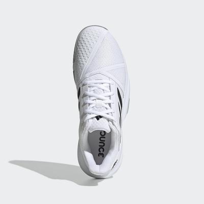 Adidas Mens CourtJam Bounce Tennis Shoes - White/Black - main image