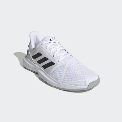 Adidas Mens CourtJam Bounce Tennis Shoes - White/Black - main image