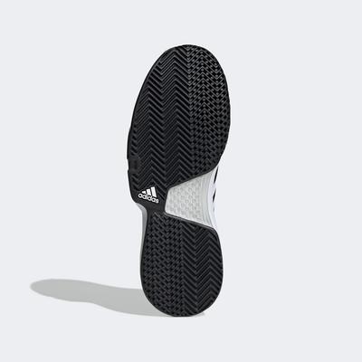Adidas Mens CourtJam Bounce Tennis Shoes - Black/White - main image