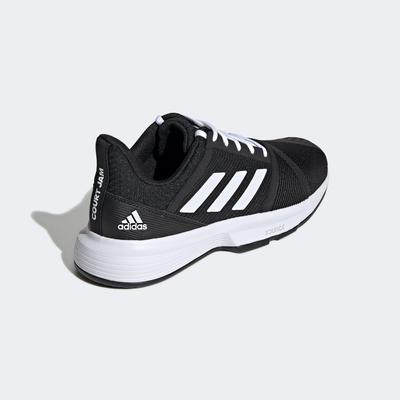 Adidas Mens CourtJam Bounce Tennis Shoes - Black/White - main image
