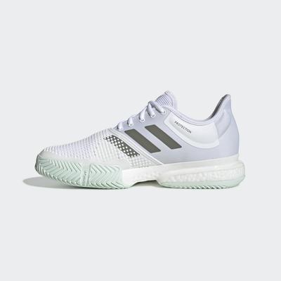 Adidas Mens SoleCourt Tennis Shoes - Cloud White/Legacy Green - main image