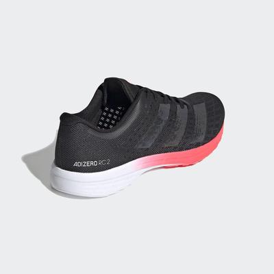 Adidas Womens Adizero RC 2 Running Shoes - Core Black/Signal Pink - main image