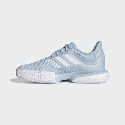 Adidas Womens SoleCourt Tennis Shoes - Easy Blue/Cloud White - main image