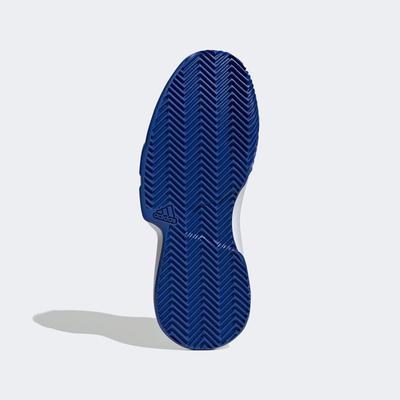 Adidas Kids CourtJam XJ Tennis Shoes - Off White/Blue