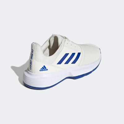 Adidas Kids CourtJam XJ Tennis Shoes - Off White/Blue - main image