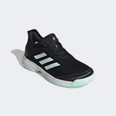 Adidas Kids Adizero Club Tennis Shoes - Black/Green - main image