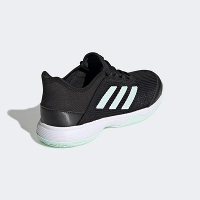 Adidas Kids Adizero Club Tennis Shoes - Black/Green - main image