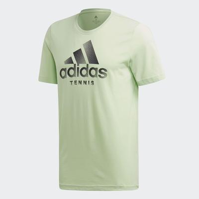 Adidas Mens Tennis Tee - Glow Green - main image
