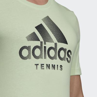 Adidas Mens Tennis Tee - Glow Green - main image