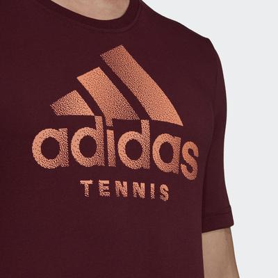 Adidas Mens Tennis Tee - Maroon - main image