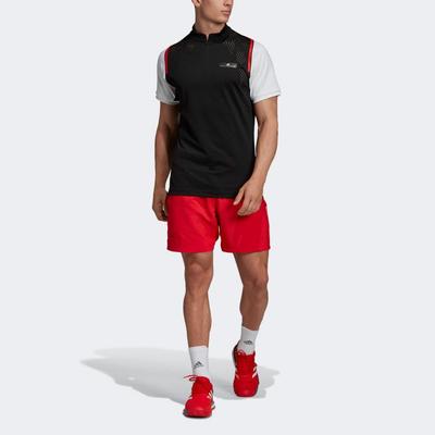 Adidas Mens Stella McCartney Court Shorts - Active Red - main image
