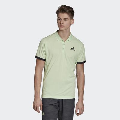 Adidas Mens New York Polo T-Shirt - Glow Green