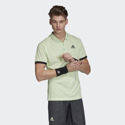 Adidas Mens New York Polo T-Shirt - Glow Green