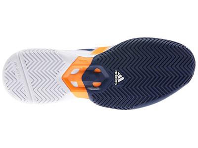 Adidas Mens adiZero Feather III Tennis Shoes - Grey/Orange - main image
