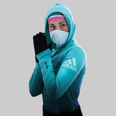 Adidas Womens Climaheat Hoodie - Vivid Mint - main image